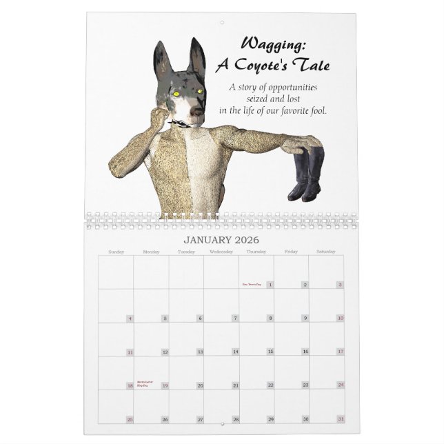 Calendario El menear: El cuento de un coyote (Jan 2026)