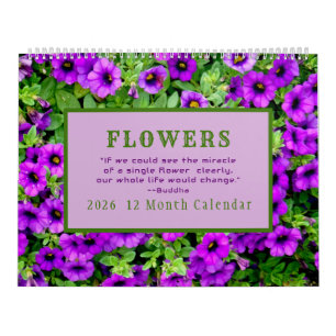 CALENDARIO "EL MILAGRO DE LAS FLORES" 12 MES 2026