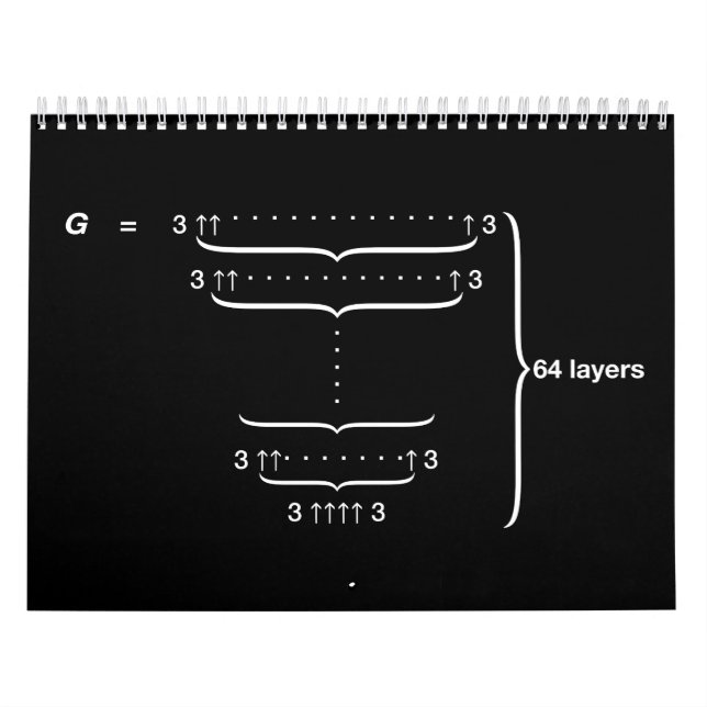 CALENDARIO EL "NÚMERO DE GRAHAM " (Tapa)