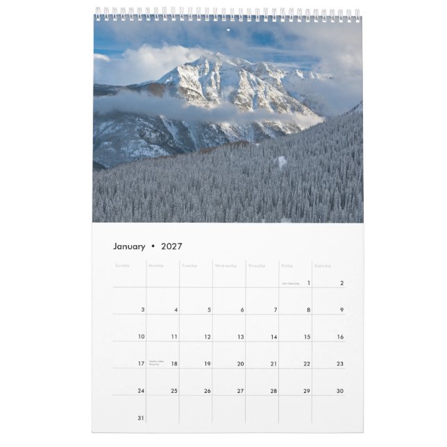 Calendario El oeste Untamed (Jan 2027)