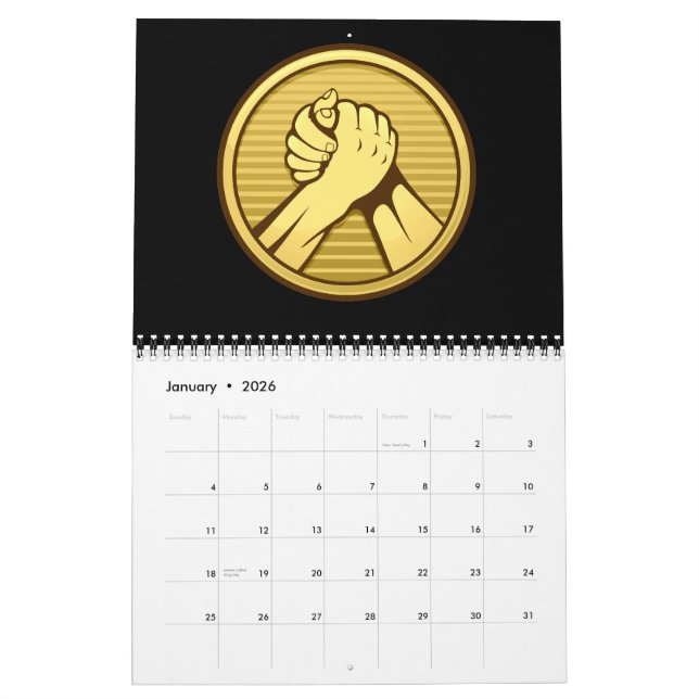 Calendario El oro de la lucha armada (Jan 2026)