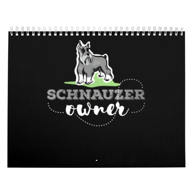 Calendario El propietario de Schnauzer Lover (Tapa)