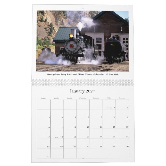 Calendario El Railroading occidental (Jan 2027)
