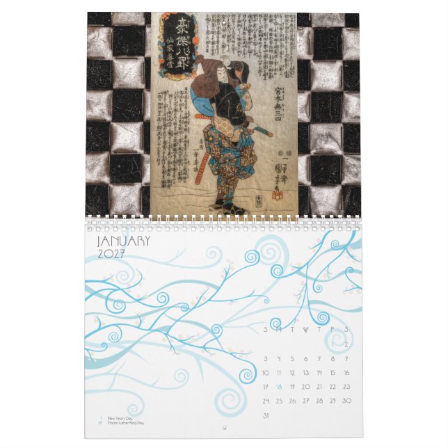 Calendario El samurai (Jan 2027)