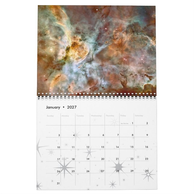 Calendario El telescopio espacial Hubble (Jan 2027)