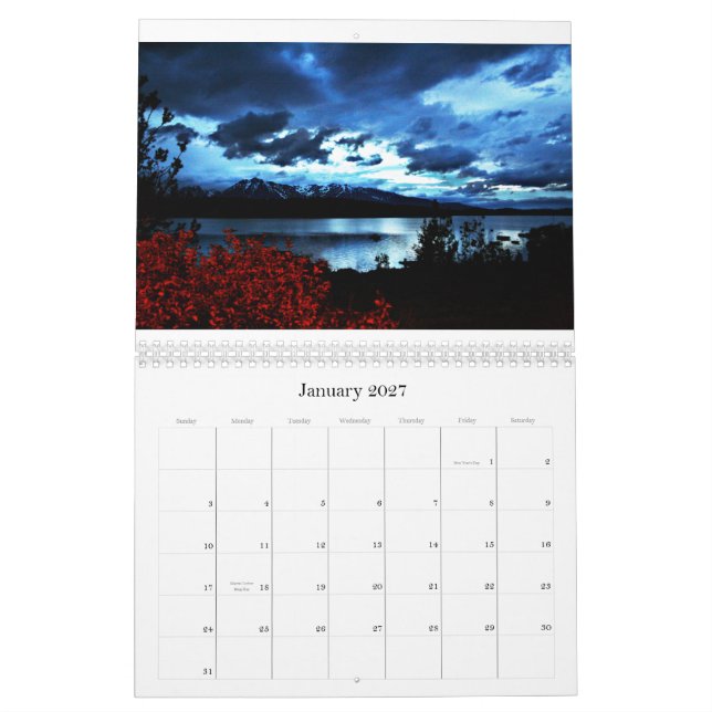 Calendario El Tetons magnífico (Jan 2027)