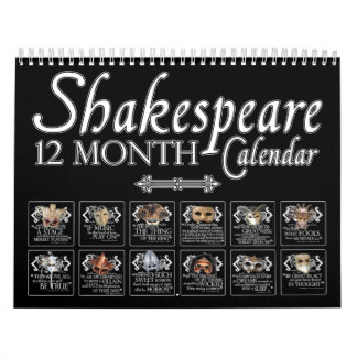 Calendario El Theatrical de Shakespeare enmascara el