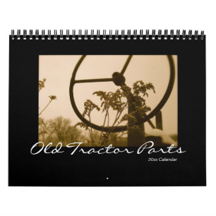 Calendario El tractor viejo parte el calendario: Año del