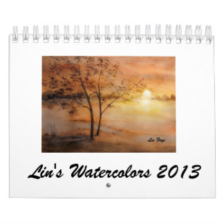 Calendario El Watercolors2013 de Lin