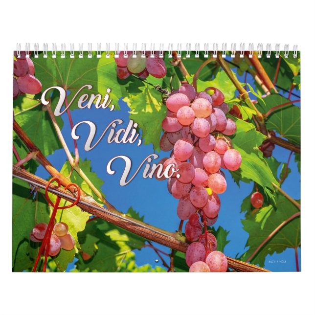 Calendario El Wine Wall Calender - Veni, Vidi, Vino. (Tapa)