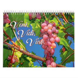Calendario El Wine Wall Calender - Veni, Vidi, Vino.