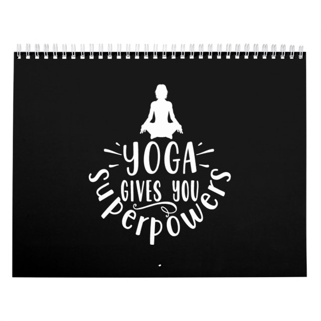 Calendario el yoga te da superpoderes (Tapa)