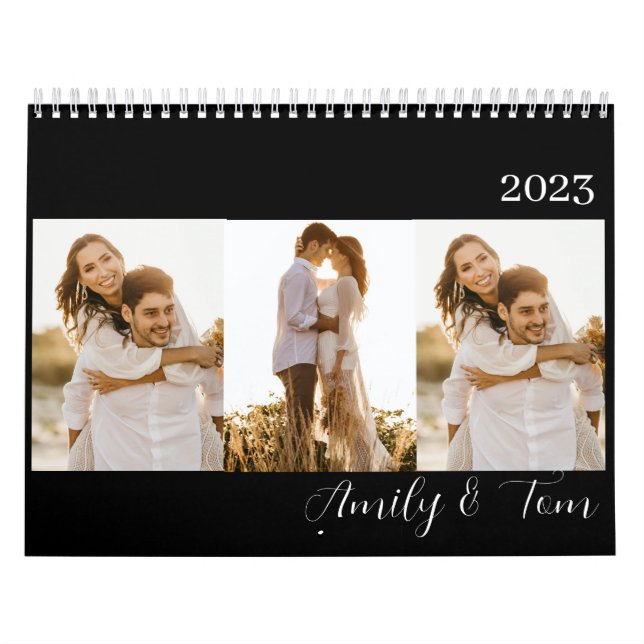 Calendario elegancia moderna foto (Tapa)