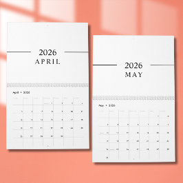 Calendario Elegant Minimalist 2026 Calendar