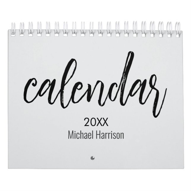 Calendario Elegant Minimalist 2026 Calendar – light gray  (Tapa)