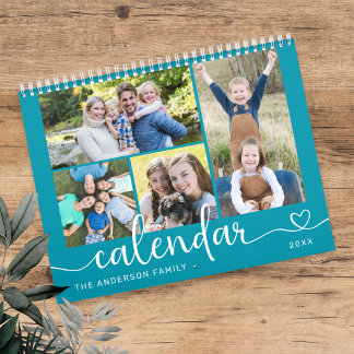 Calendario Elegant Modern Family Photos 2026