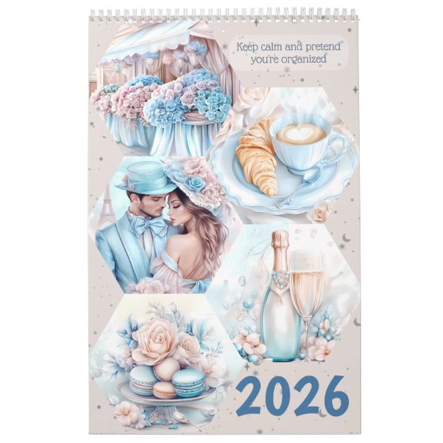 Calendario Elegant Parisian Romance 2026 Calendar (Tapa)
