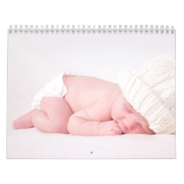 Calendario Elegant Photo Baby Birth Announcement 2026