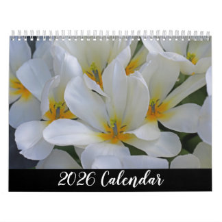 Calendario Elegante Jardín Flor Fotografía de la Naturaleza