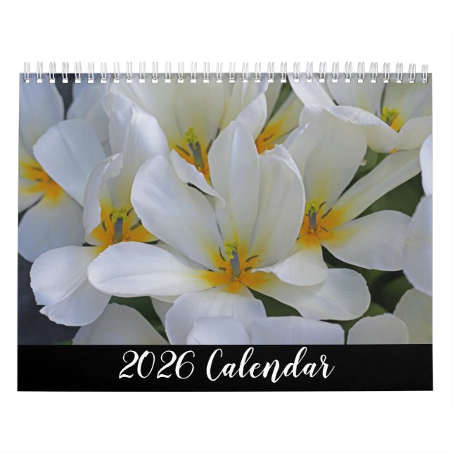 Calendario Elegante Jardín Flor Fotografía de la Naturaleza (Tapa)
