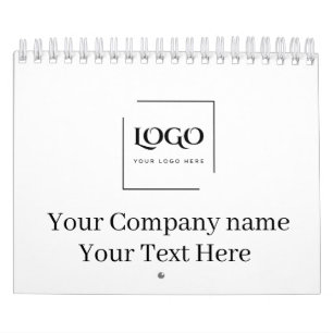 Calendario Elegante plantilla de tu logo personalizada