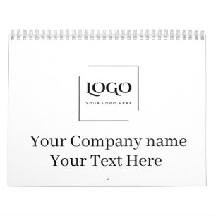 Calendario Elegante plantilla de tu logo personalizada