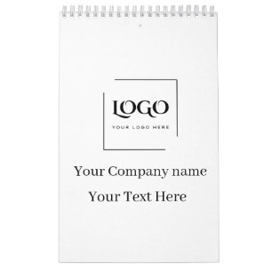 Calendario Elegante plantilla de tu logo personalizada
