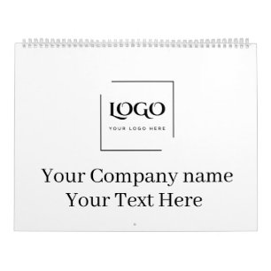 Calendario Elegante plantilla de tu logo personalizada