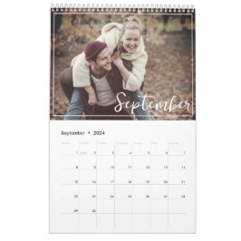 Calendario Elegante y moderno foto de Personalizado familiar 