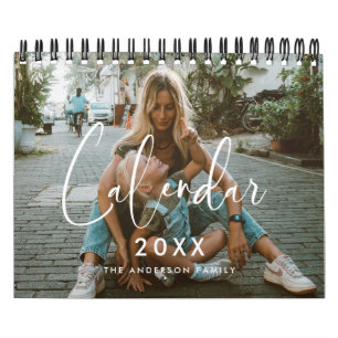 Calendario Elegante y moderno foto familiar de 2026