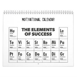 Calendario Elementos del éxito - Cale Motivacional De La Aleg