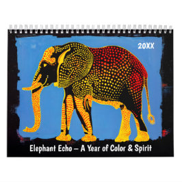Calendario Elephant Echo – A Year of Color & Spirit