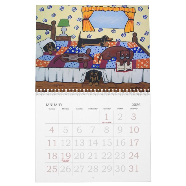 Calendario Ellison Art Calander 2024 (Jan 2026)