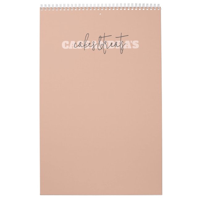 Calendario Empresa Rosa Personalizado Gold (Tapa)