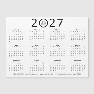 Calendario Empresarial con Logo Personalizado Blac