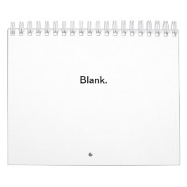 calendario en blanco