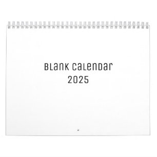 Calendario en blanco