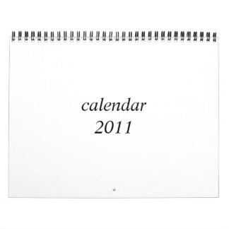 Calendario en blanco 2011