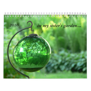 Calendario en el jardín 2010 de mi hermana