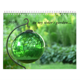 Calendario en el jardín 2010 de mi hermana