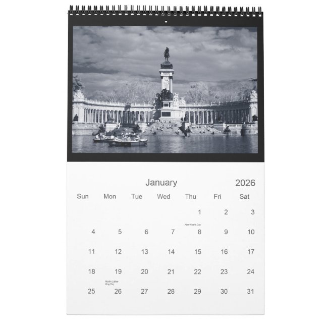 Calendario … en el mundo de la luz invisible (Jan 2026)
