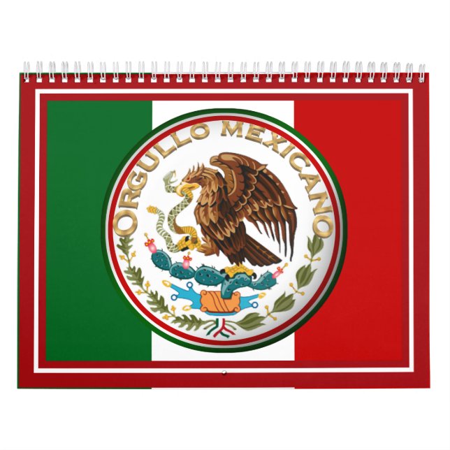 Calendario En Espanol - ORGULLO MEXICANO Fotograma (Tapa)