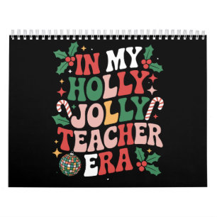 Calendario En mi divertida era de profesor de Navidad Holly