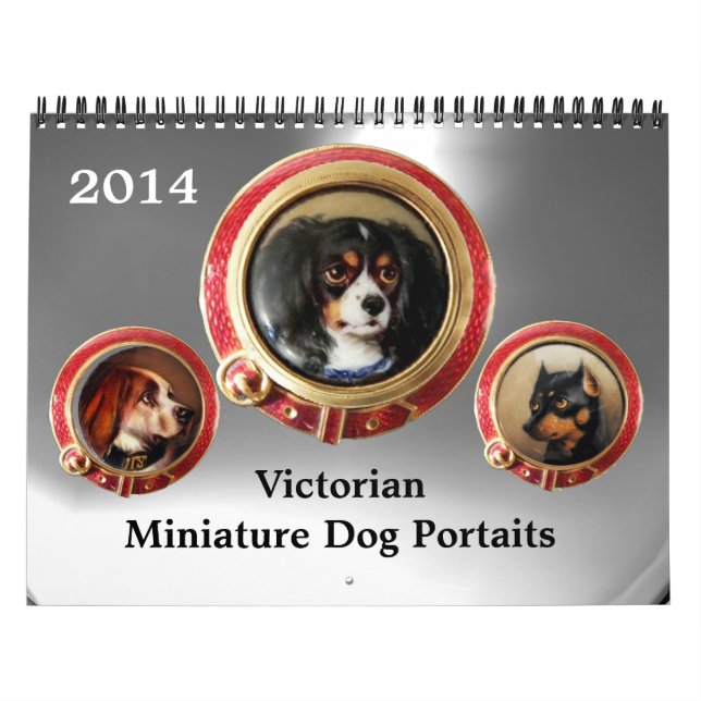CALENDARIO ENAMIENTOS VICTORIANOS/RETRATOS DE PERROS MINIATUR (Tapa)