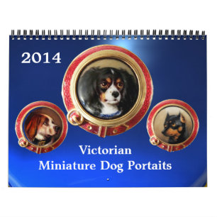 CALENDARIO ENAMIENTOS VICTORIANOS/RETRATOS DE PERROS MINIATUR