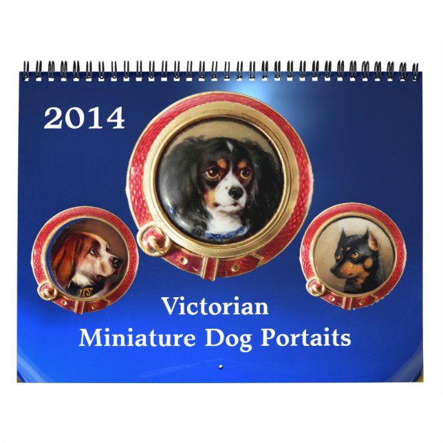 CALENDARIO ENAMIENTOS VICTORIANOS/RETRATOS DE PERROS MINIATUR (Tapa)
