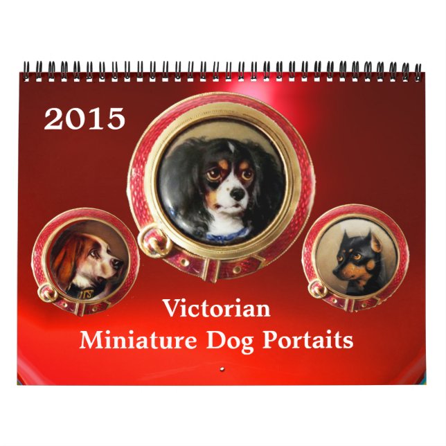 CALENDARIO ENAMIENTOS VICTORIANOS/RETRATOS DE PERROS MINIATUR (Tapa)