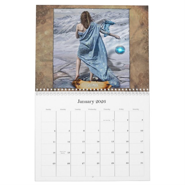 Calendario encantado 2011 del mapa (Jan 2026)