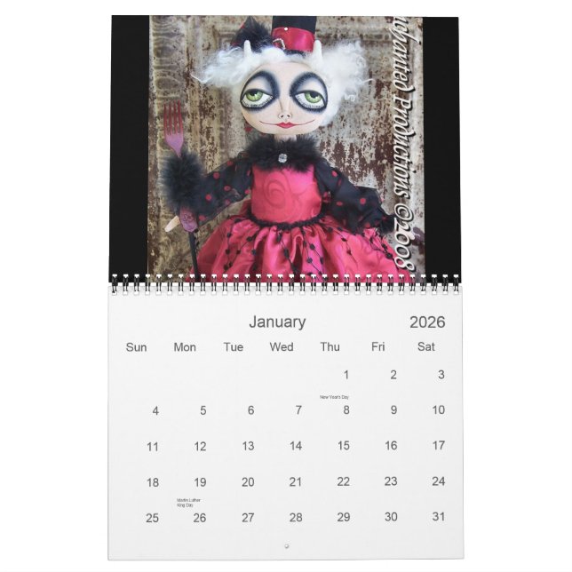 Calendario encantado de 2012 producciones (Jan 2026)