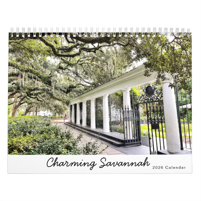 Calendario Encantador de Savannah 2026 (Tapa)